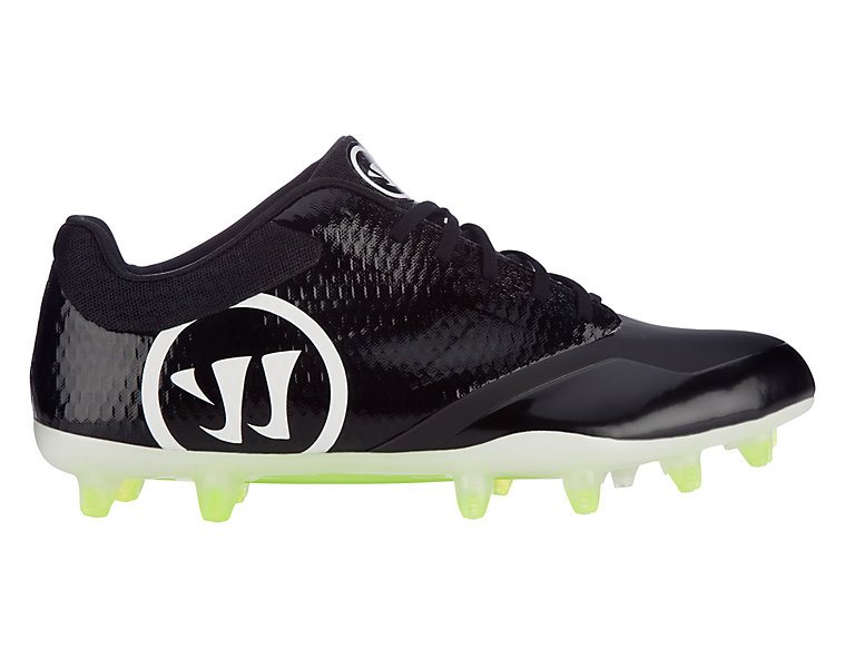 Burn 9.0 Low Cleat, Black with White image number 0