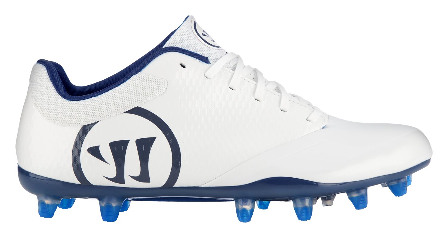 Burn 9.0 Low Cleat, White with Blue image number 0