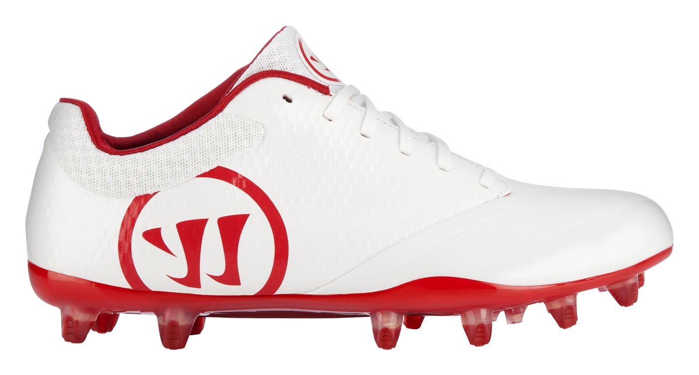 Burn 9.0 Low Cleat, White with Red image number 0