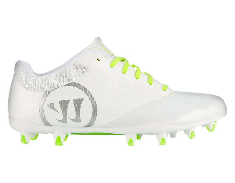 Burn 9.0 Low Cleat, White with Grey image number 0