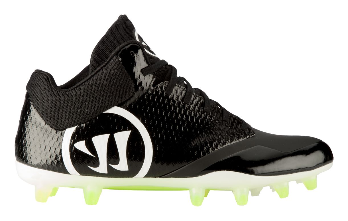 Burn 9.0 Mid Cleat, Black with White image number 0