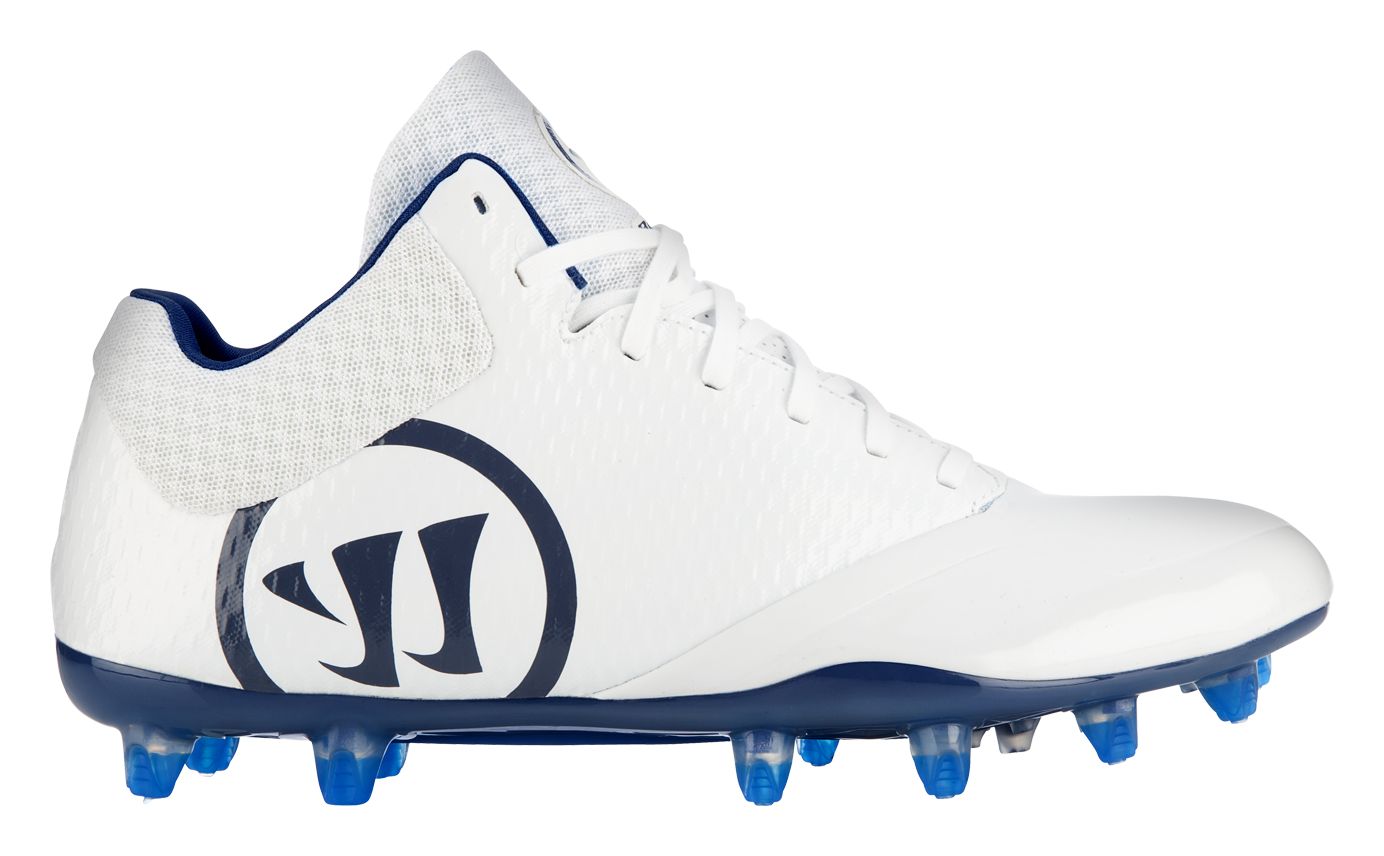 Burn 9.0 Mid Cleat, White with Blue image number 0