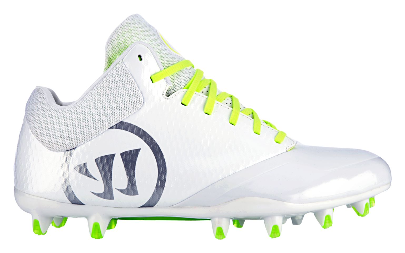 Burn 9.0 Mid Cleat, White with Grey image number 0