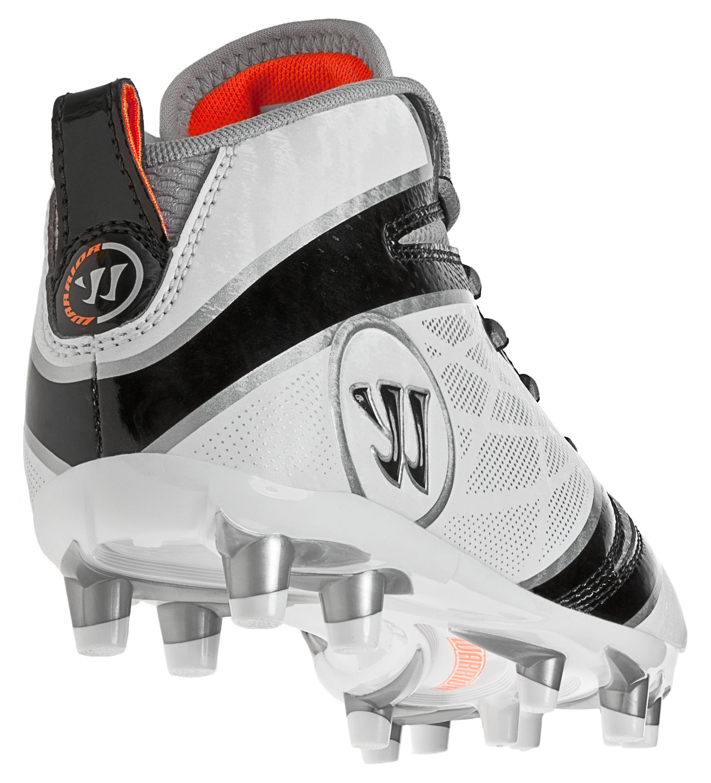 Youth Burn Speed 6.0 Jr. Cleat, White with Black image number 4