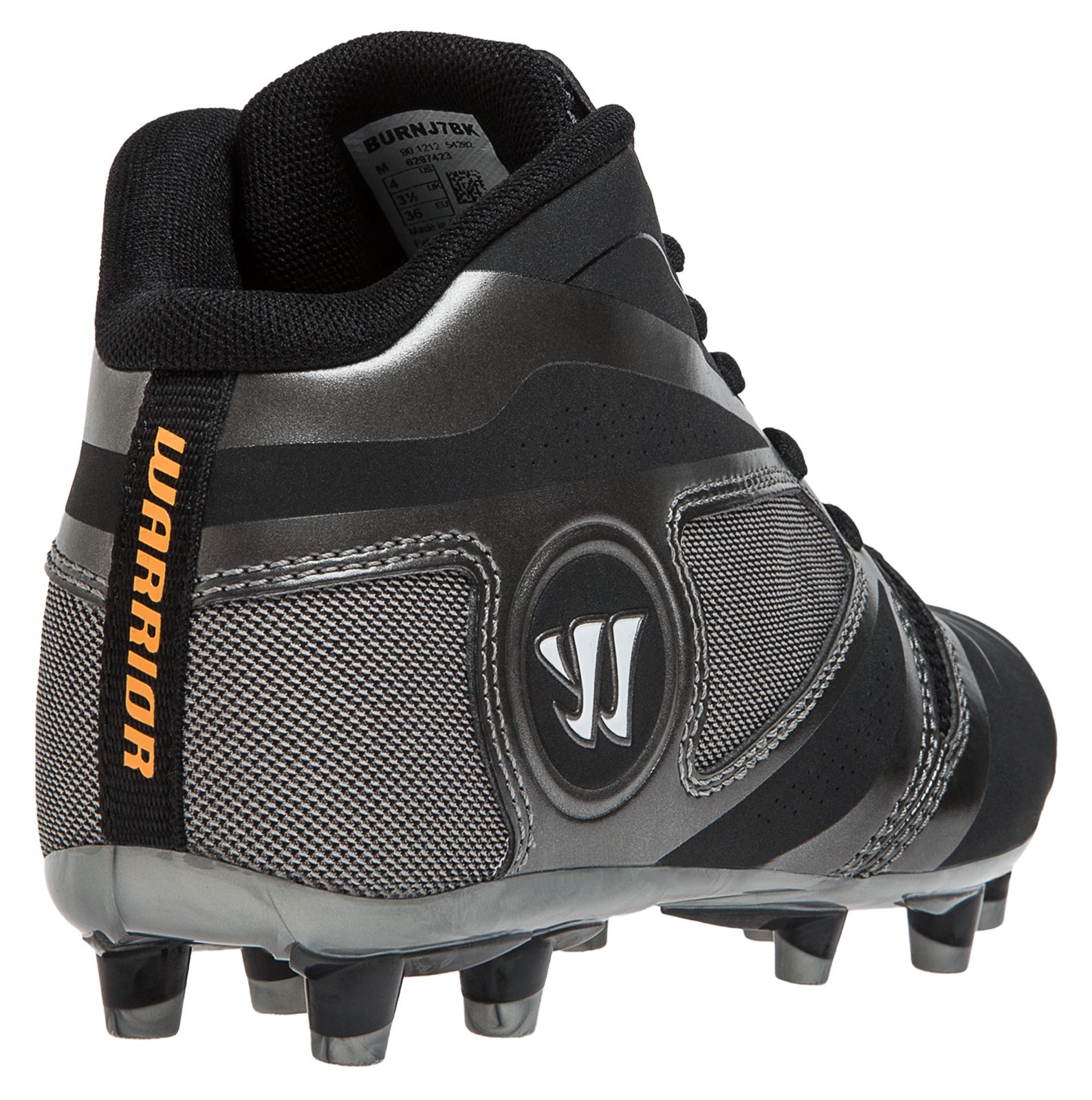 Burn 7.0 Jr. Cleat, White with Black image number 2