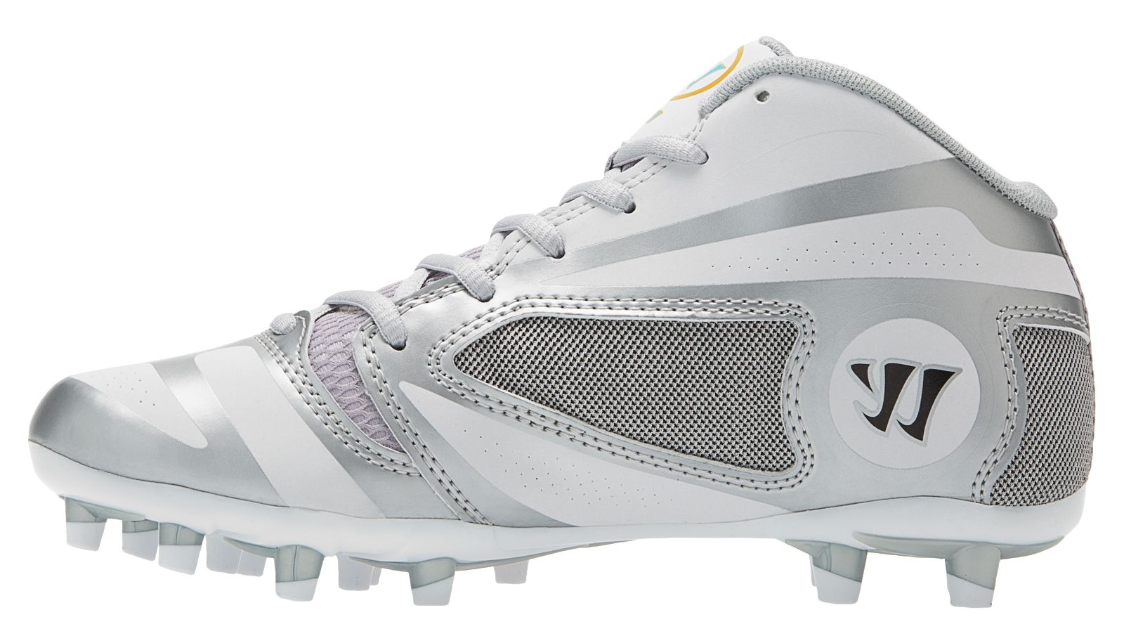 Burn 7.0 Jr. Cleat, White with Silver image number 1