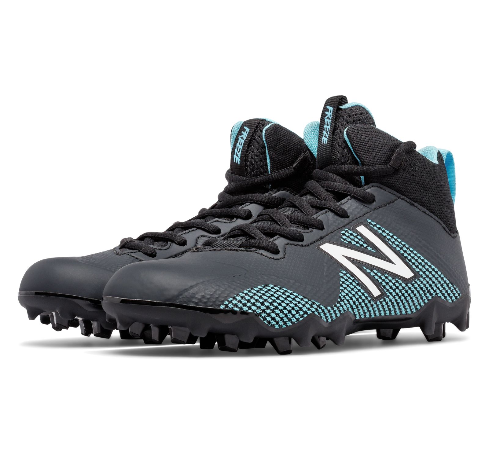 FREEZE JR CLEAT, Black with Aquamarine image number 1