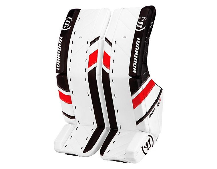 Ritual G3 Pro Leg Pad, White with Black & Red image number 0