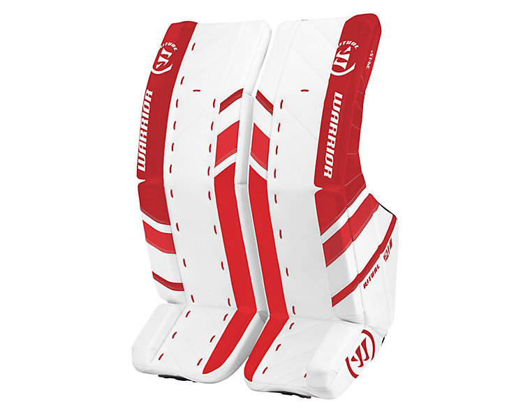 Ritual G3 Pro Leg Pad, White with Red image number 0