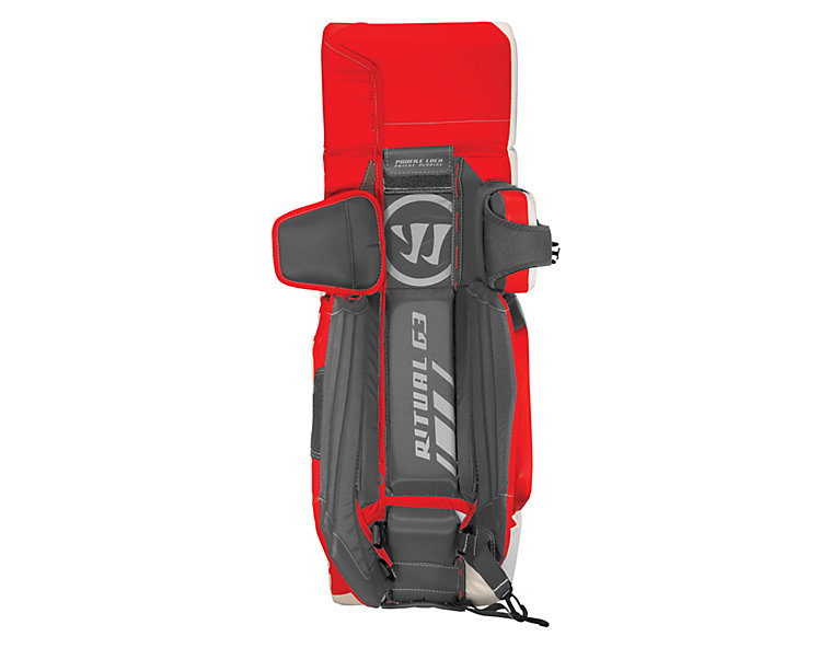 Ritual G3 Senior Leg Pad, White with Red image number 1