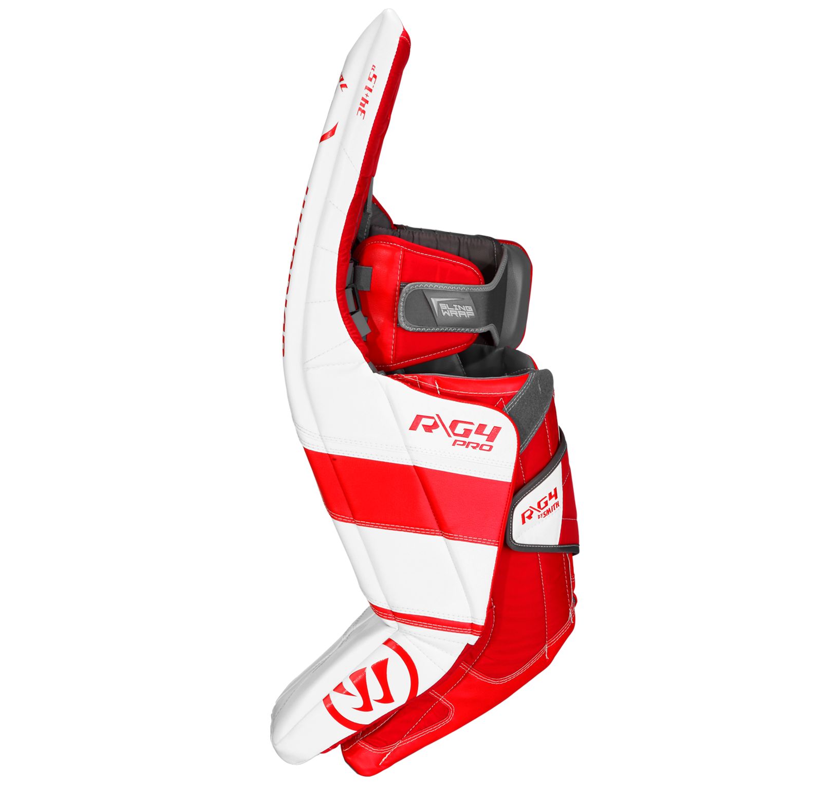 G4 Pro Leg Pad, White with Red image number 2
