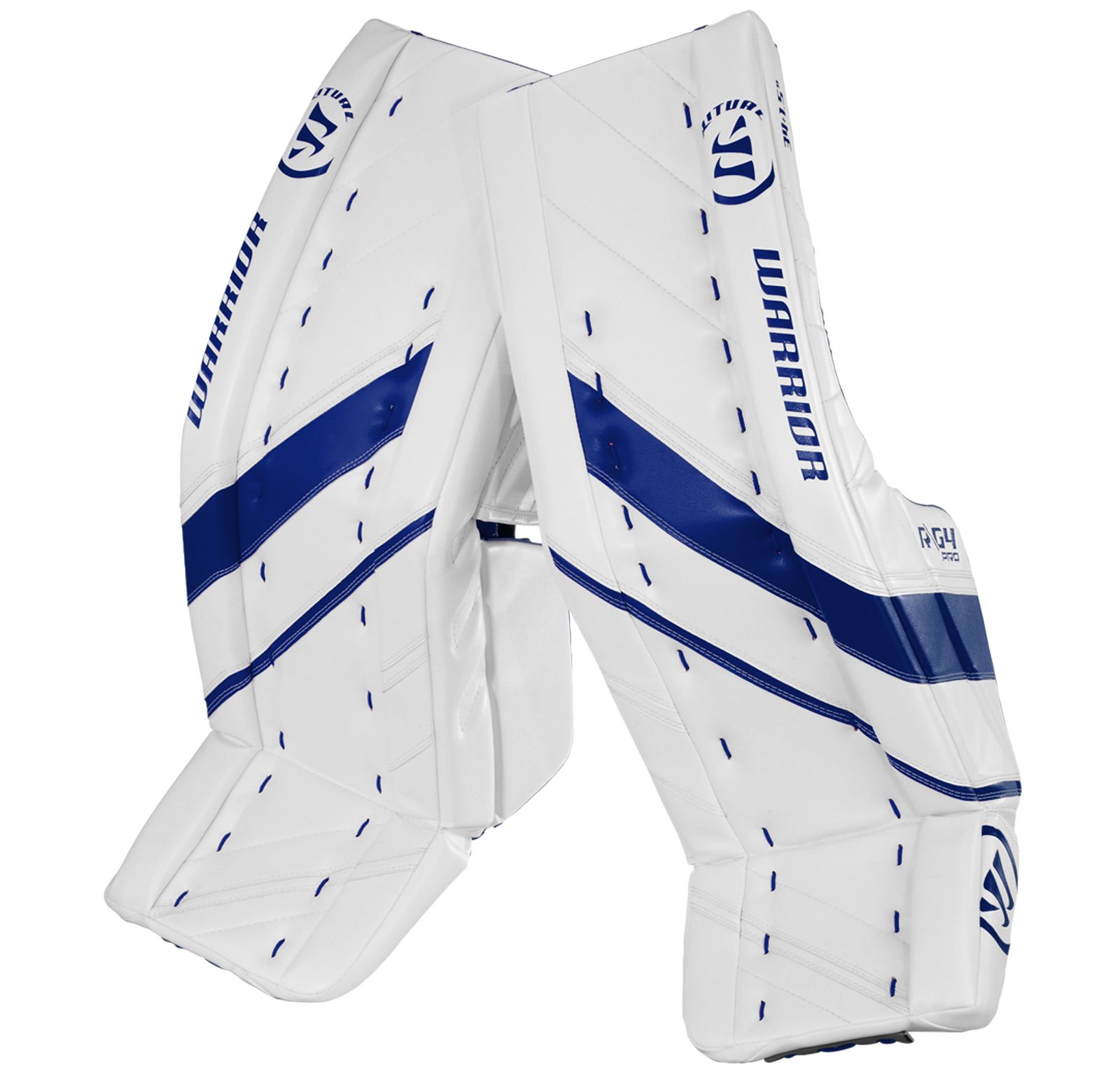 G4 Pro Leg Pad, White with Royal Blue image number 0
