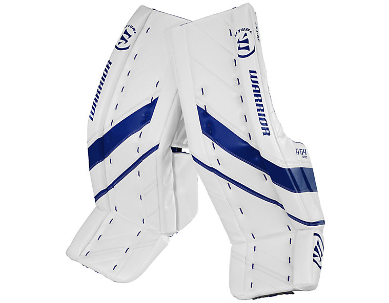 G4 Pro Leg Pad, White with Royal Blue image number 0