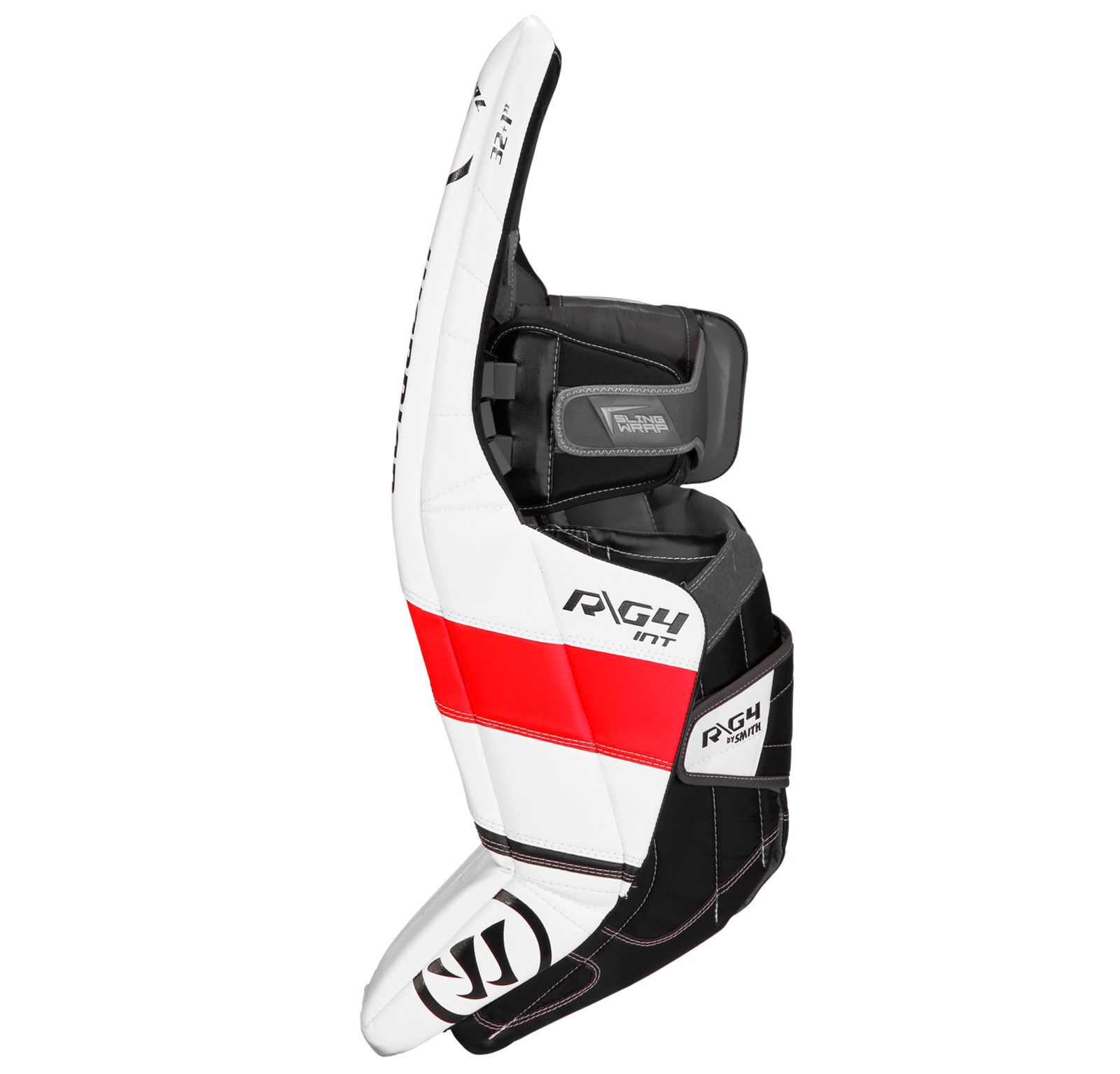 G4 INT Leg Pad, White with Black & Red image number 2