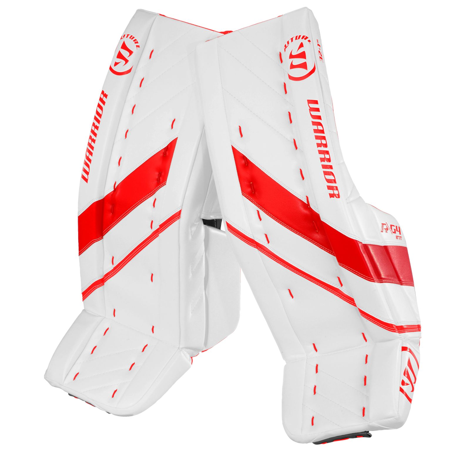 G4 INT Leg Pad, White with Red image number 0