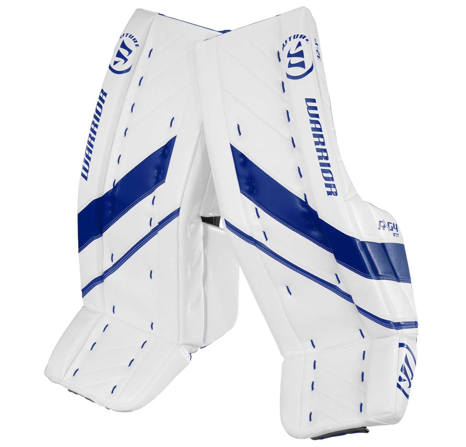 G4 INT Leg Pad, White with Royal Blue image number 0