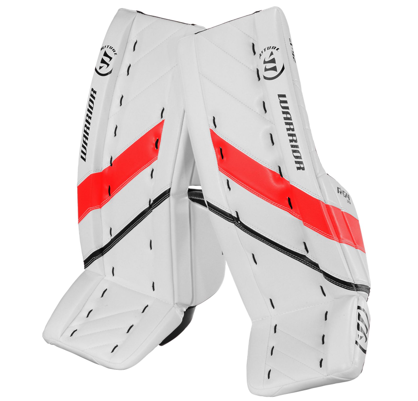 G4 JR Leg Pad, White with Black & Red image number 0