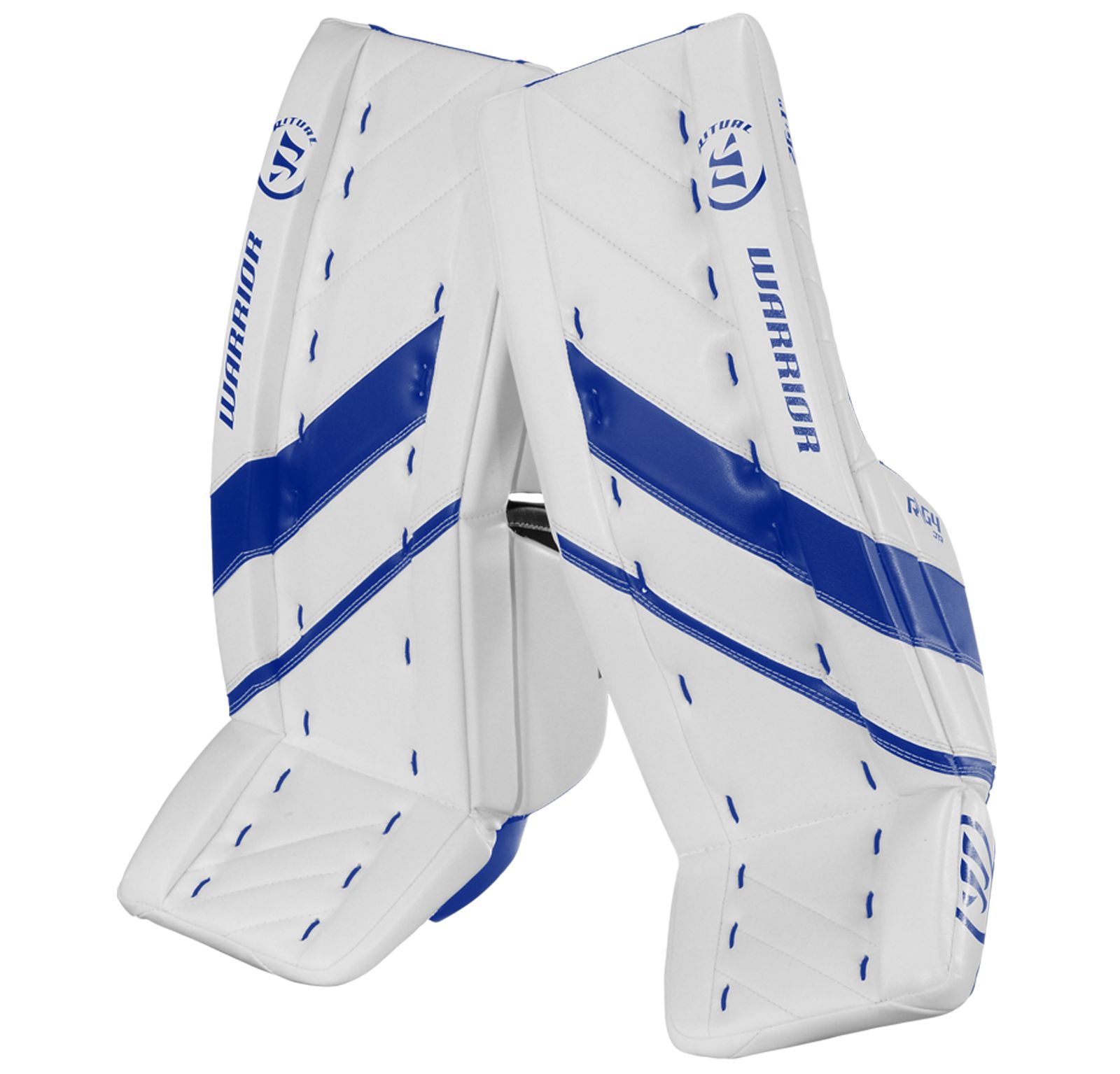 G4 JR Leg Pad, White with Royal Blue image number 0