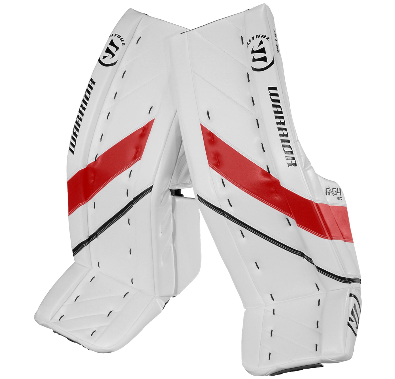 G4 SR Leg Pad, White with Black & Red image number 0