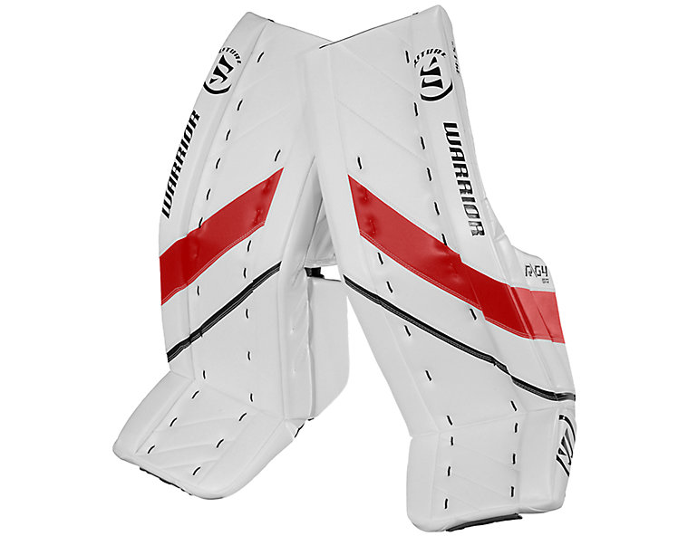 G4 SR Leg Pad, White with Black & Red image number 0
