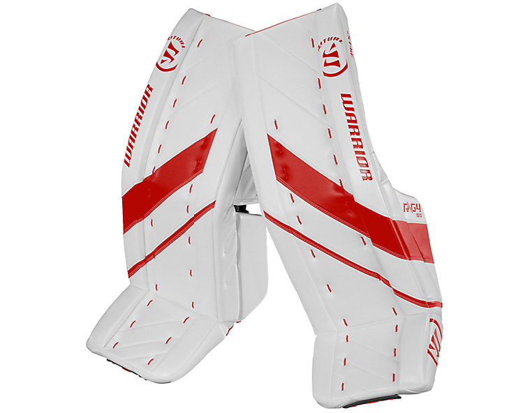 G4 SR Leg Pad, White with Red image number 0