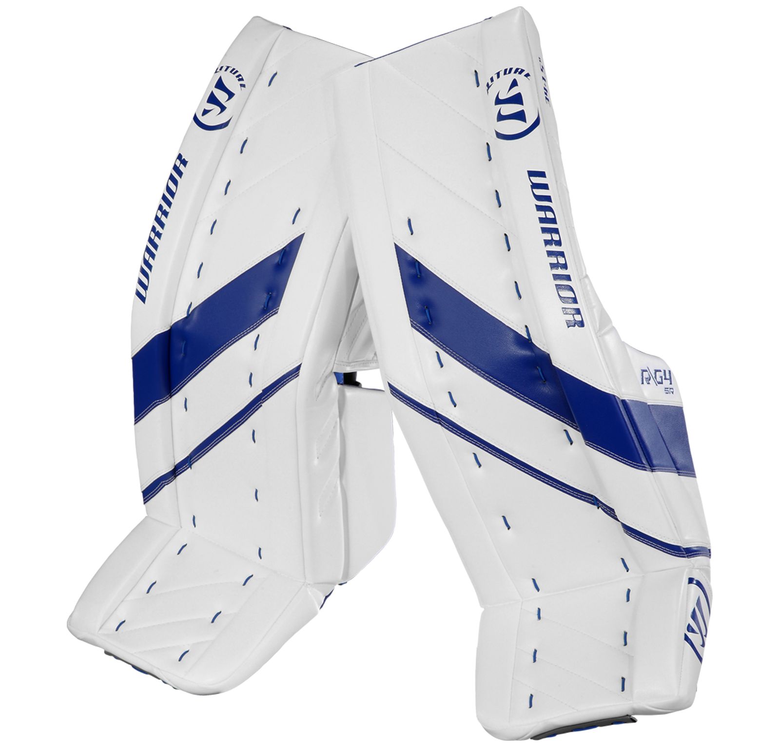 G4 SR Leg Pad, White with Royal Blue image number 0