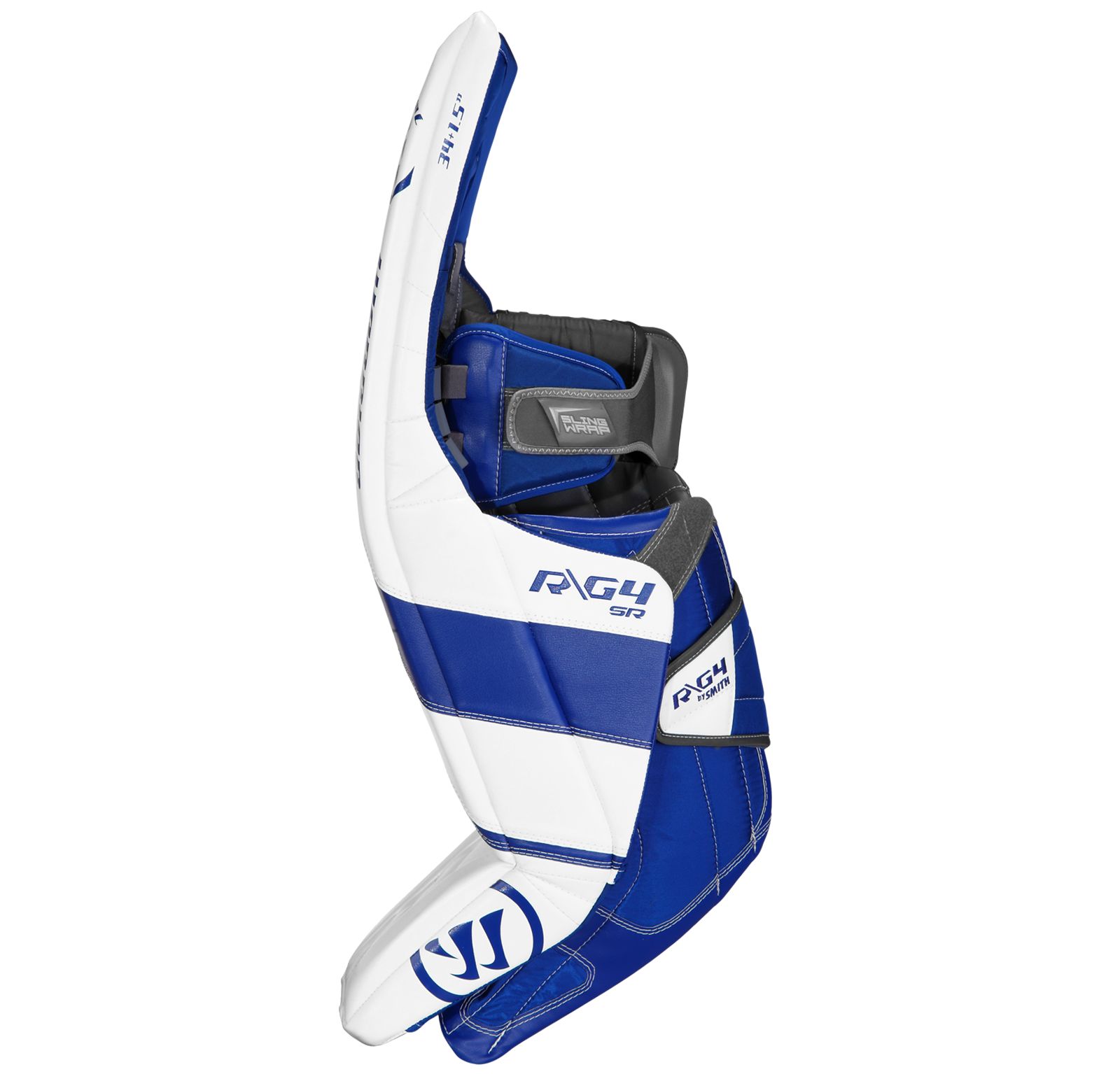 G4 SR Leg Pad, White with Royal Blue image number 2
