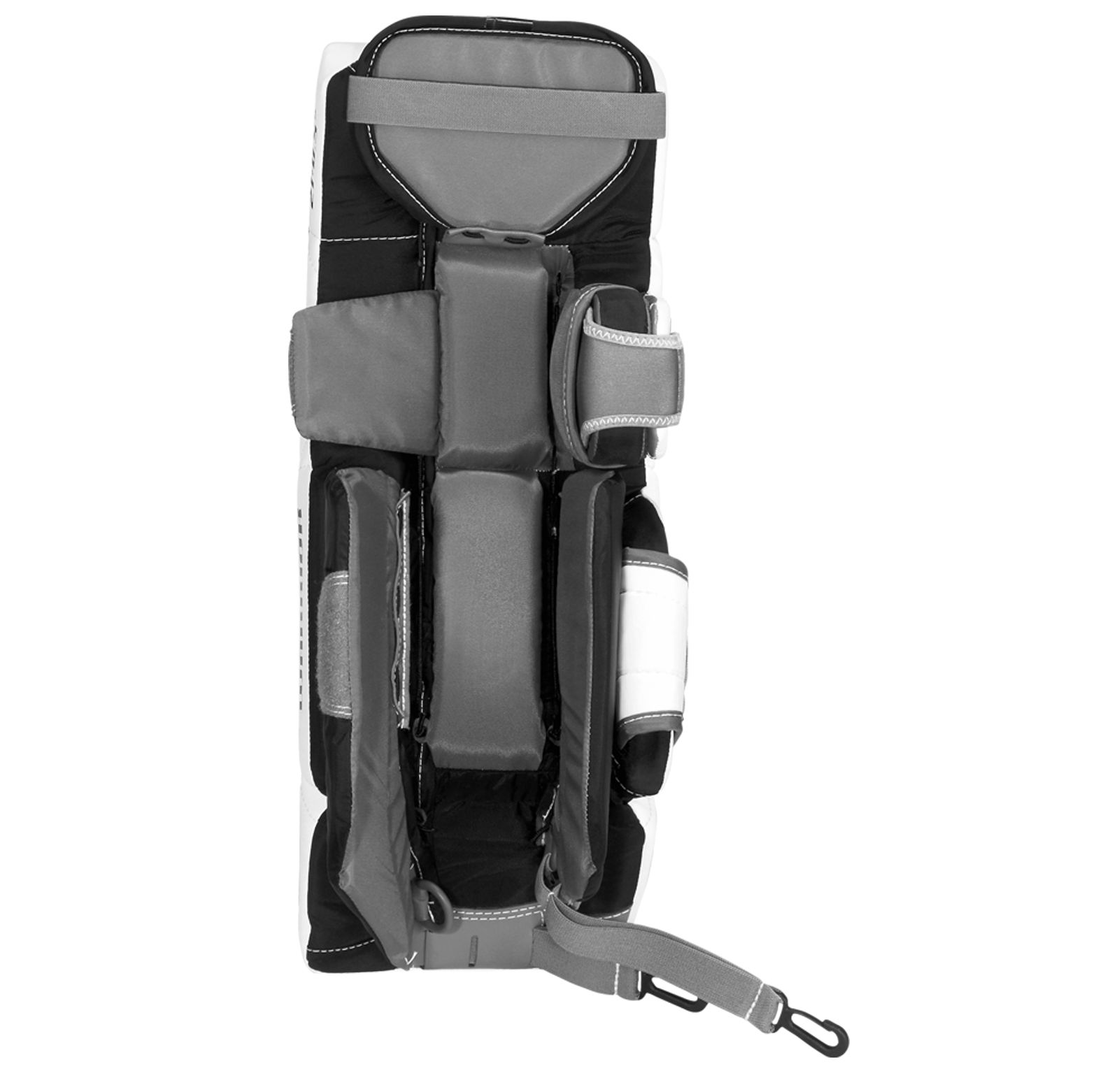 G4 YTH Leg Pad, White with Black & Red image number 1