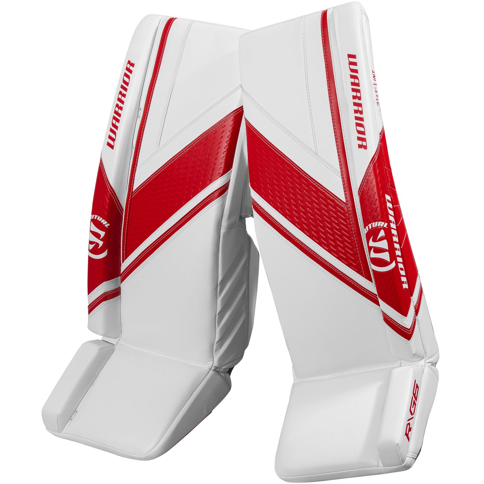 New Warrior Ritual G3 youth hockey Goalie Pads 21+ 0.5 white red leg goal  ice