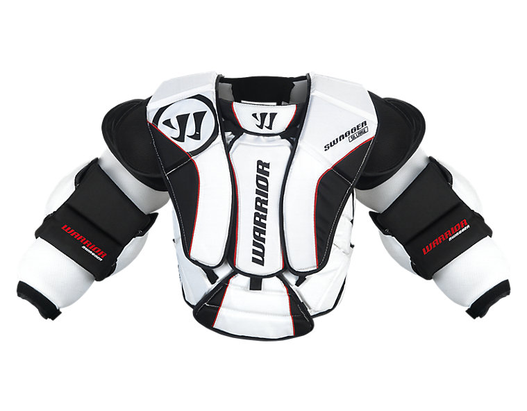 Swagger Chest Protector, White with Black &amp; Red image number 0