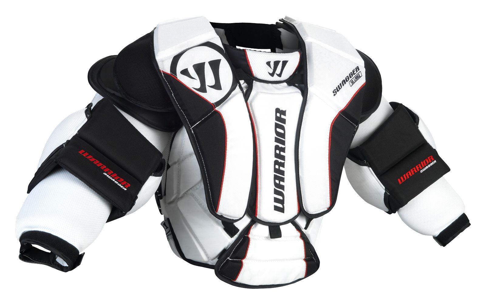 Swagger Chest Protector, White with Black &amp; Red image number 2
