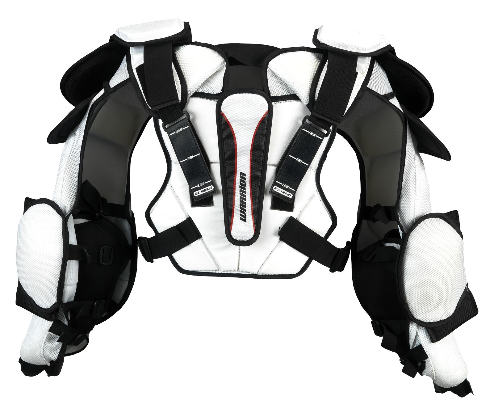 Swagger Chest Protector, White with Black &amp; Red image number 1