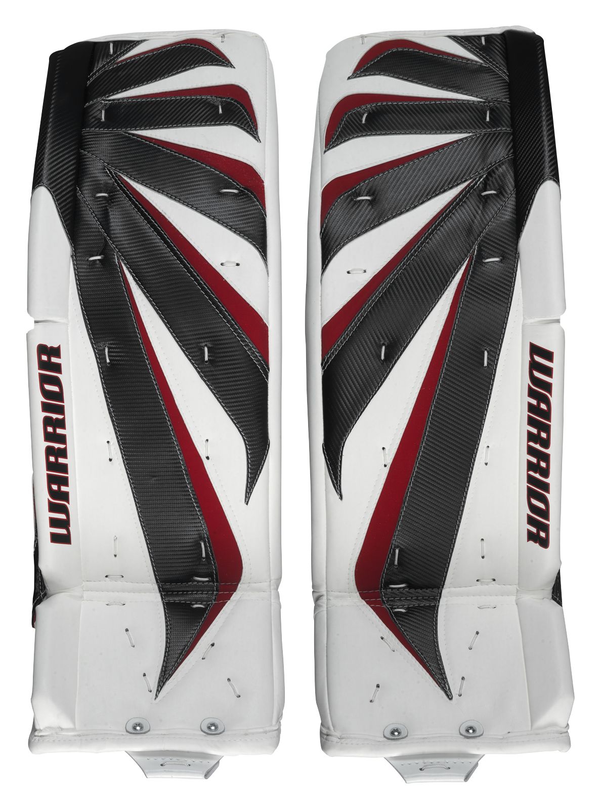 Fortress Leg Pads, White with Black &amp; Red image number 0