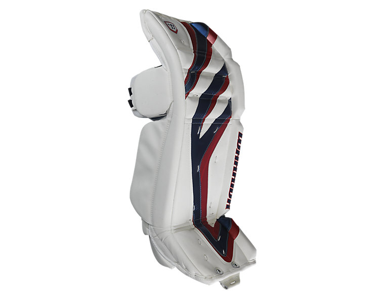 Messiah Leg Pads, White with Navy &amp; Red image number 2