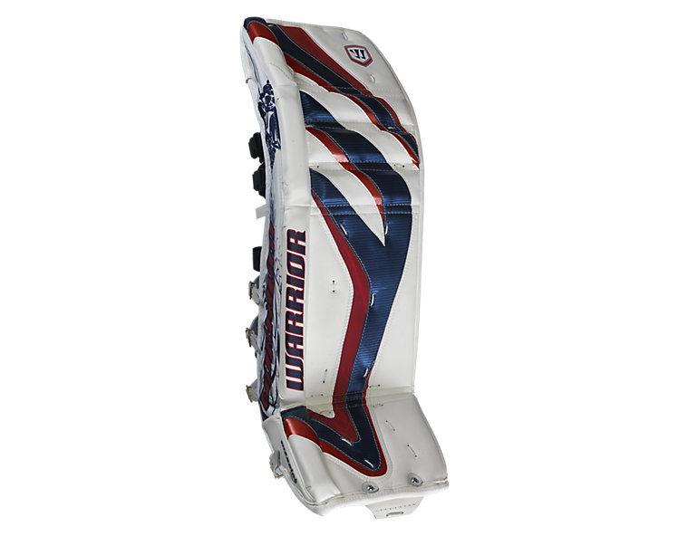 Messiah Leg Pads, White with Navy &amp; Red image number 0