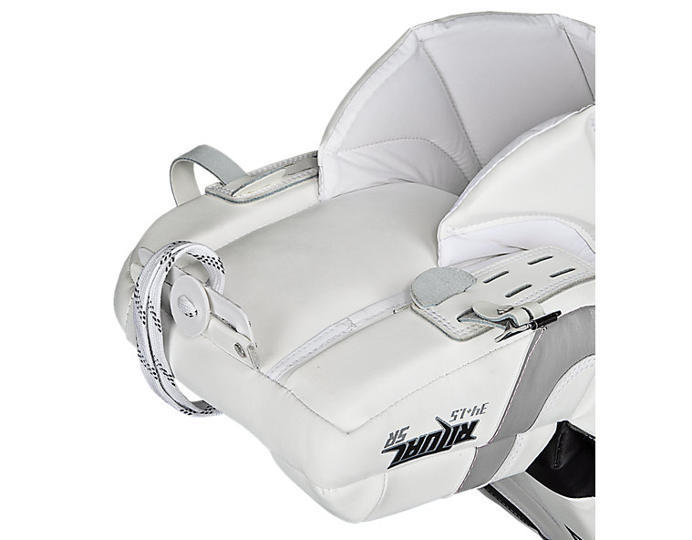 Ritual Sr & Int Leg Pad, White with Black &amp; Silver image number 4