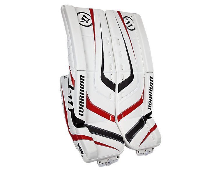 Ritual Jr Leg Pad, White with Black &amp; Red image number 0