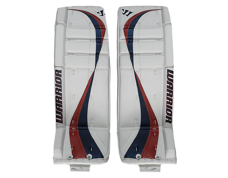 Swagger Leg Pads, White with Navy &amp; Red image number 0