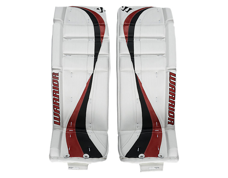 Swagger Leg Pads, White with Red &amp; Black image number 0