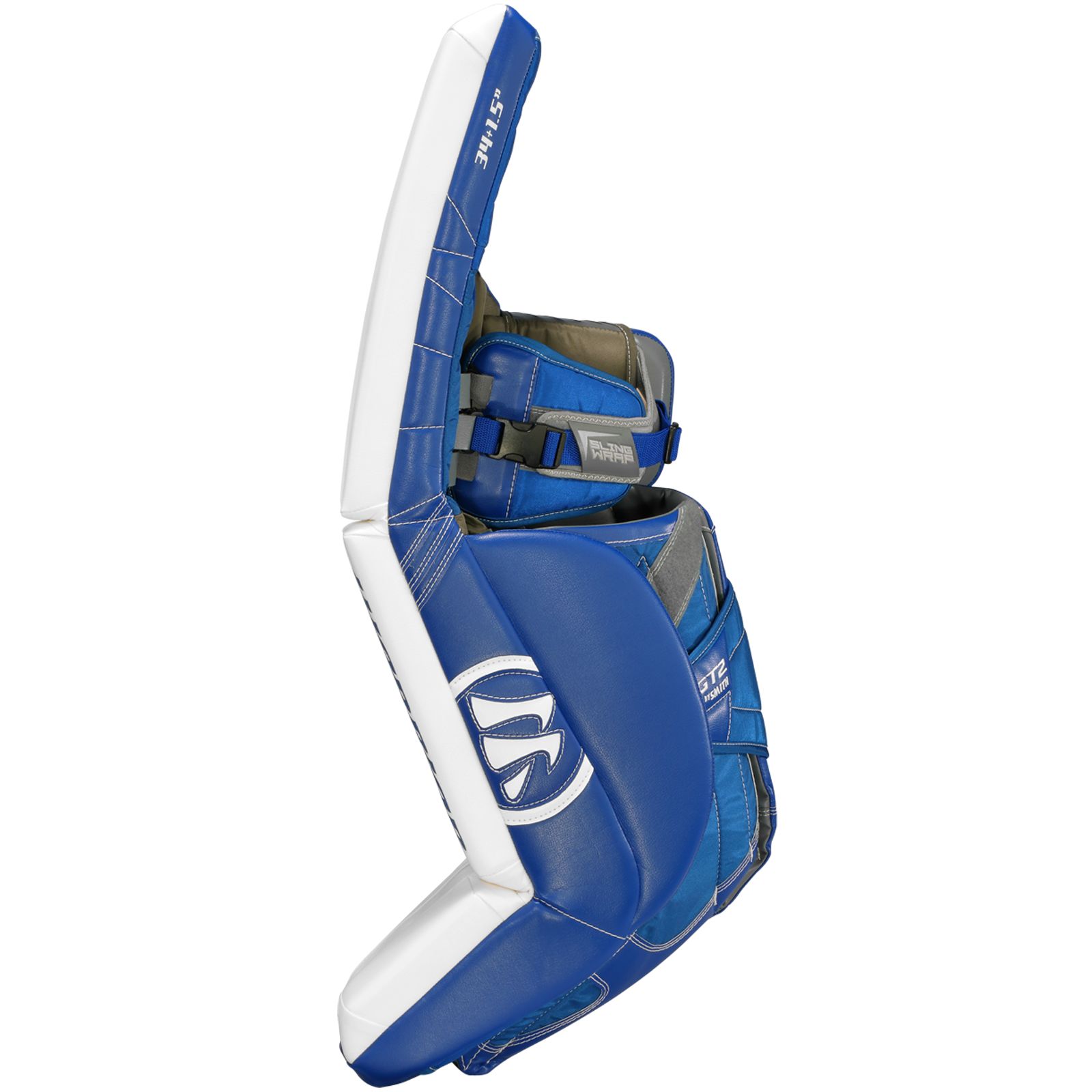 GT2 Pro Classic Leg Pad, White with Royal Blue image number 1