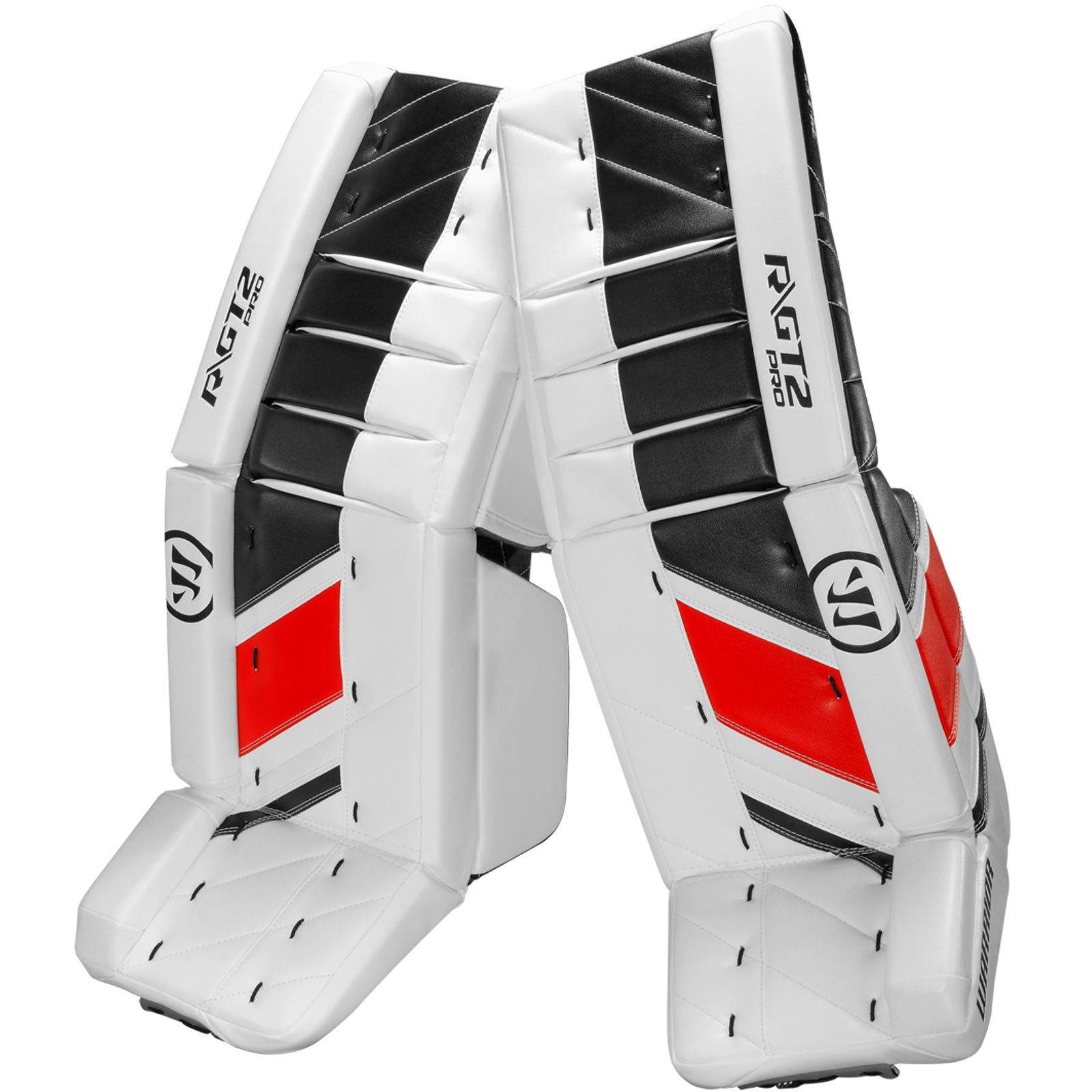 GT2 Pro Leg Pad, White with Black & Red image number 1