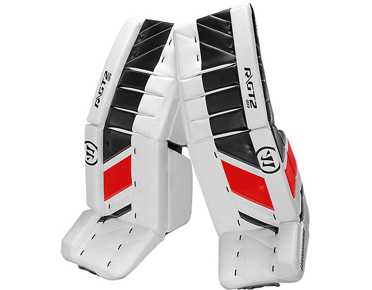 GT2 SR Leg Pad, White with Black & Red image number 0