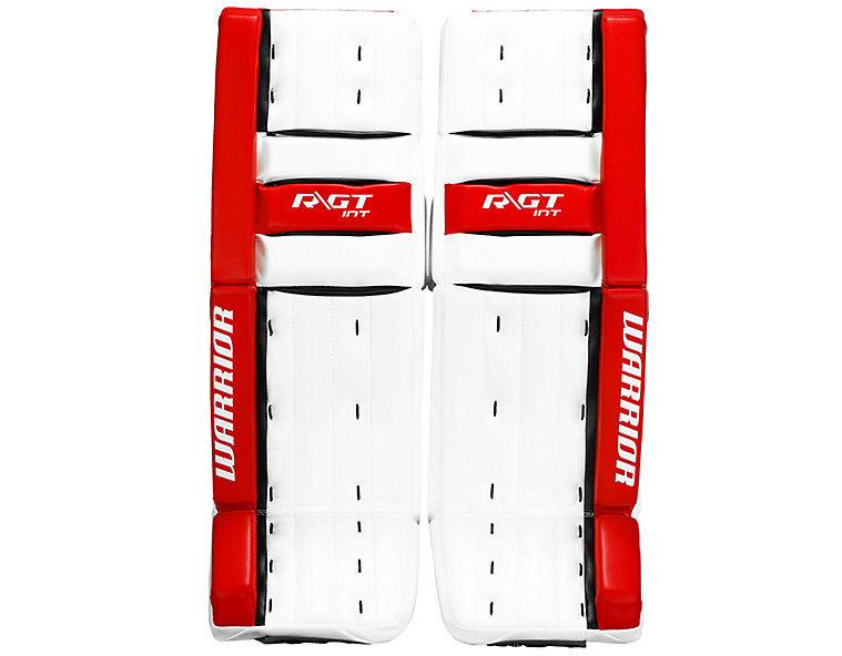 Ritual GT INT Classic Leg Pads, White with Black & Red image number 0