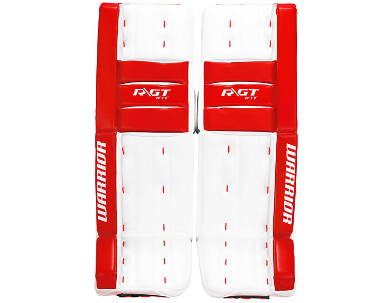 Ritual GT INT Classic Leg Pads, White with Red image number 0
