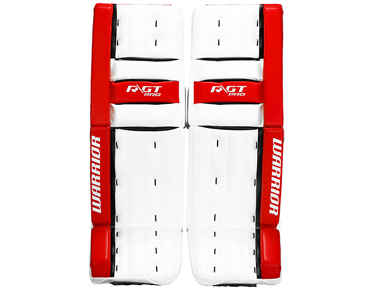 Ritual GT Pro Classic Leg Pads, White with Black & Red image number 0