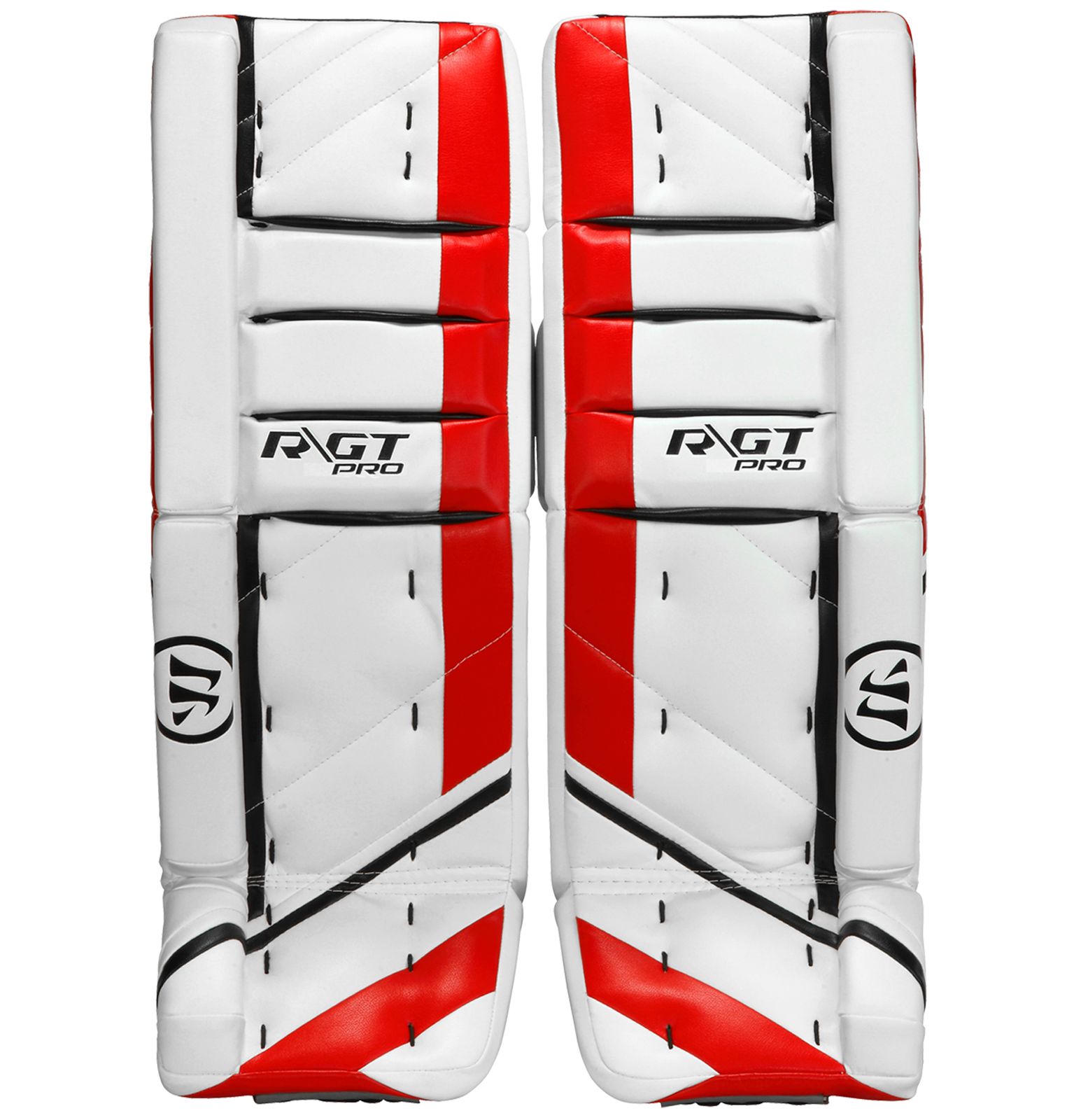Ritual GT Pro Leg Pads, White with Black & Red image number 0