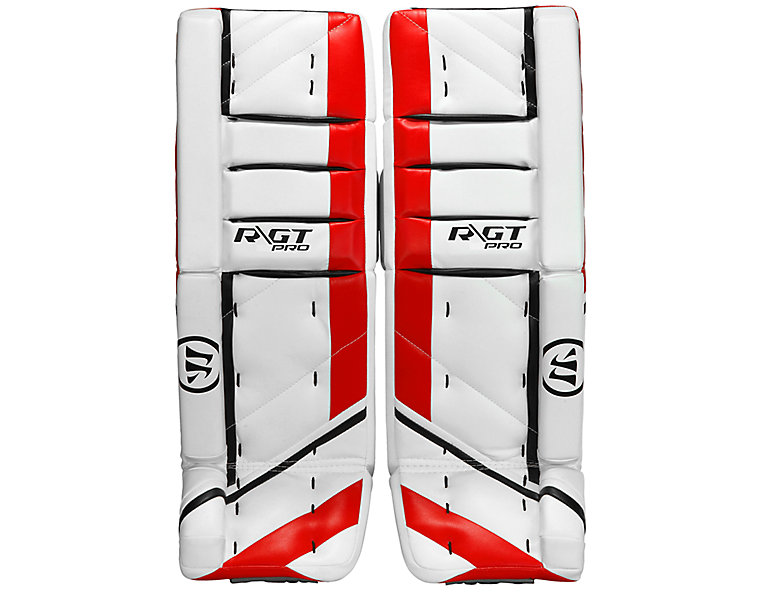 Ritual GT Pro Leg Pads, White with Black & Red image number 0