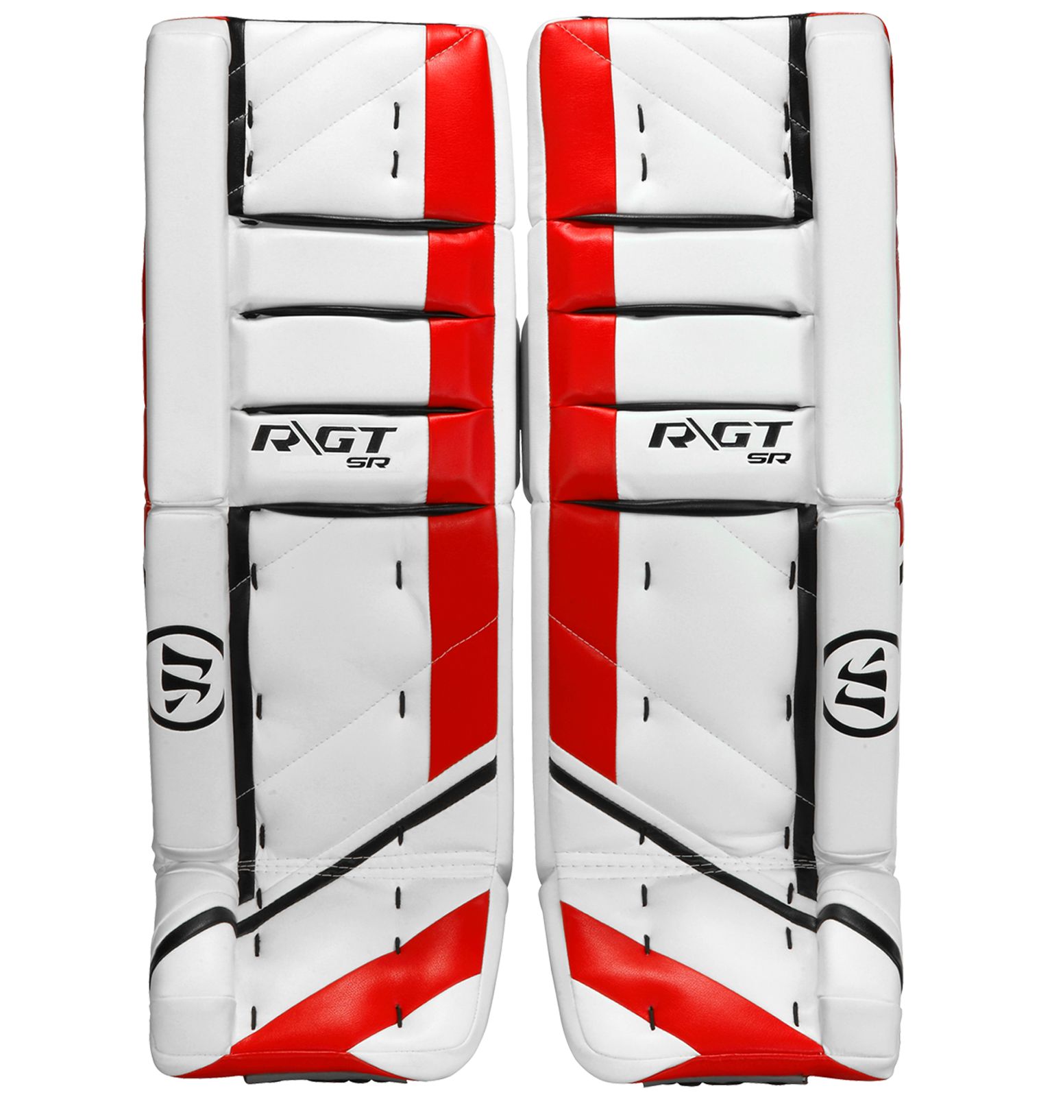 Ritual GT SR Leg Pads, White with Black & Red image number 0