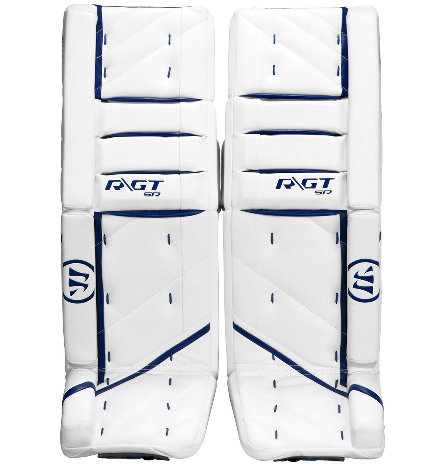 Ritual GT SR Leg Pads, White with Royal Blue image number 0