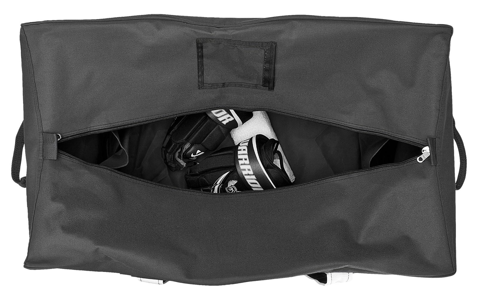 Team Duffel Bag Large, Black with White image number 4